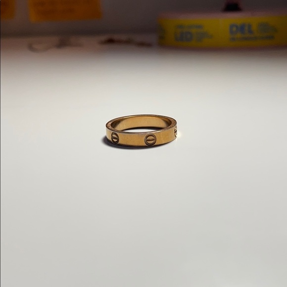 Love ring gold vermeil no tarnish - Picture 8 of 8